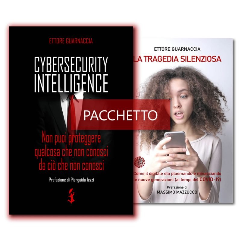 Pacchetto con i libri "Cybersecurity Intelligence" e "La tragedia silenziosa" [formato cartaceo con copertina flessibile]