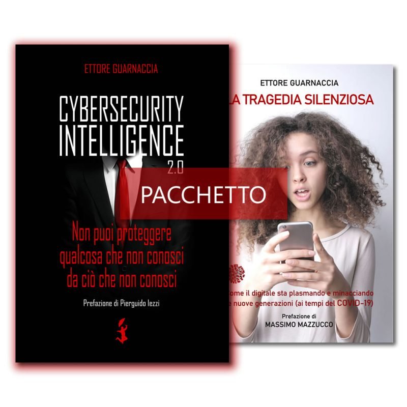 Pacchetto con i libri "Cybersecurity Intelligence 2.0" e "La tragedia silenziosa" [formato cartaceo con copertina flessibile]